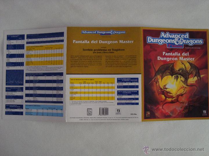 Juegos antiguos: PANTALLA DUNGEON MASTER, AD&D 2&ordf; ED. - Foto 1