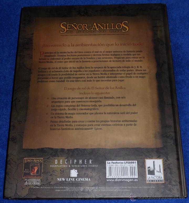 Juegos antiguos: El se&ntilde;or de los anillos - Libro B&aacute;sico - El Juego de rol (2002) - Foto 8