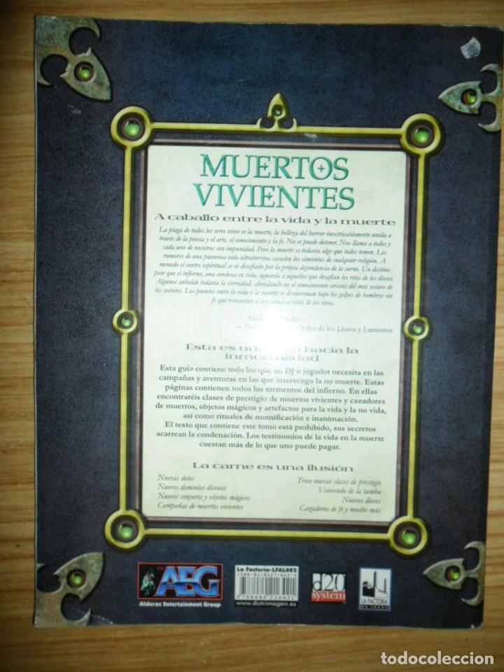 Juegos antiguos: Muertos vivientes (d20 System) libro de rol - 1&ordf; ed. - Foto 2