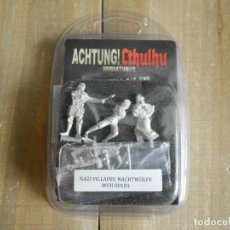 Juegos Antiguos: ACHTUNG! CTHULHU - ANTAGONISTAS NAZIS NACHTWÖLFE - EDGE - ROL - MINIATURAS MODIPHIUS 28 MM WWII