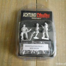 Juegos Antiguos: ACHTUNG! CTHULHU - INVESTIGADORES DE LOS ALIADOS 1 - EDGE - ROL - MINIATURAS MODIPHIUS 28 MM WWII