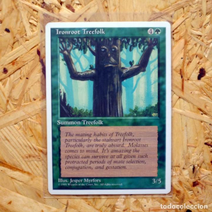 Juegos antiguos: Carta Magic IronRoot Treefolk - Foto 1