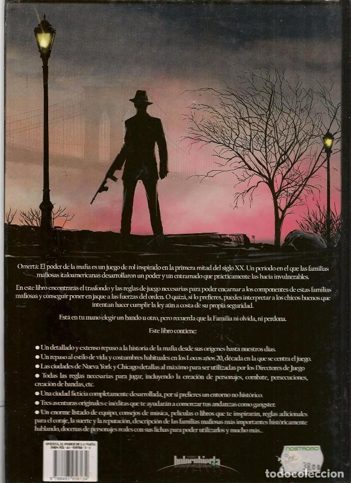 Juegos antiguos: OMERTA. EL PODER DE LA MAFIA. EL JUEGO DE ROL. (B/28.1) - Foto 2