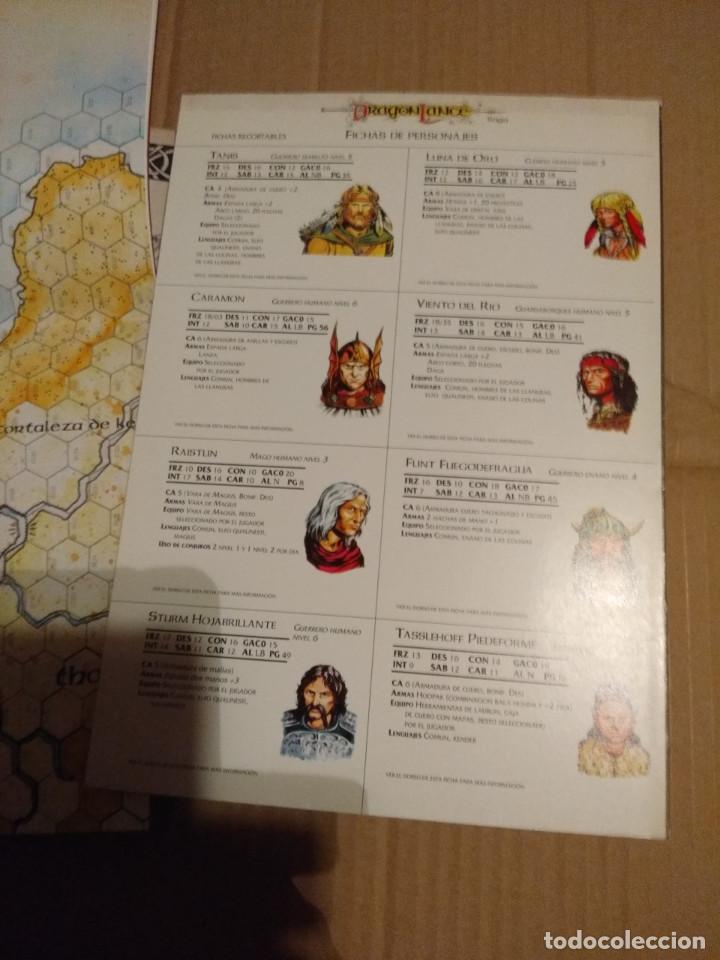 Juegos antiguos: DRAGON LANCE : CLASICOS VOLUMEN 1 ( CONTIENE MAPA DE PARAMOS + MAPA DRAGON LANCE - Foto 3