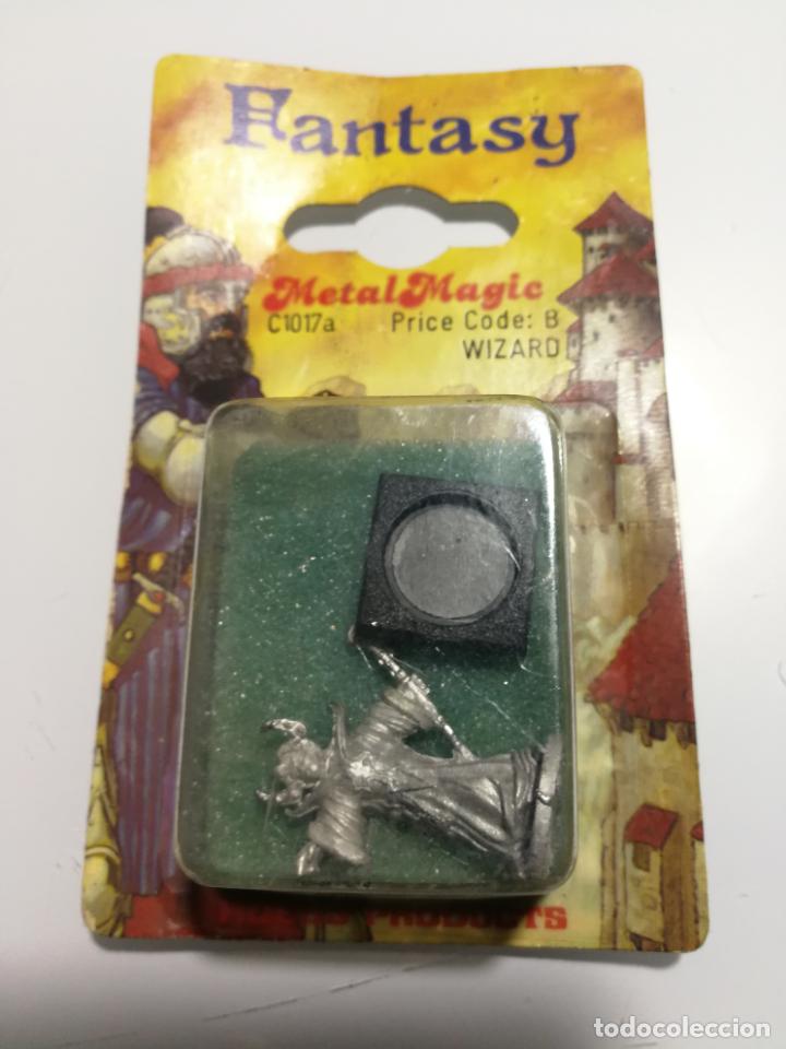 Juegos antiguos: WIZARD METAL MAGIC FANTASY MINIATURE - Foto 1