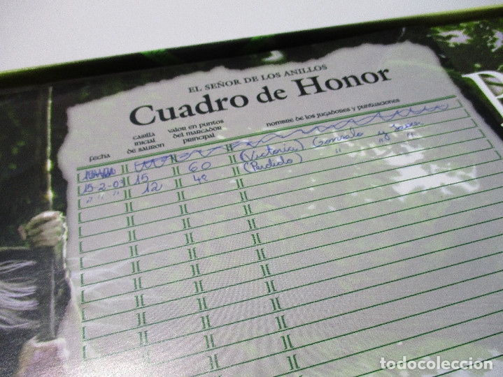 Juegos antiguos: Juego de mesa EL SE&Ntilde;OR DE LOS ANILLOS - DEVIR 2000 - Foto 6