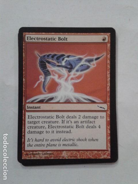 Juegos antiguos: Electrostatic Bolt. RAYO ELECTROSTATICO. MAGIC THE GATHERING. - Foto 1
