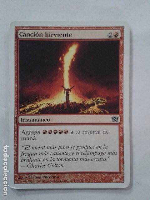 Juegos antiguos: CANCION HIRVIENTE. MAGIC THE GATHERING. - Foto 1