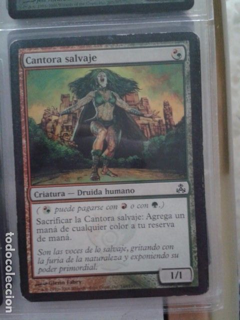 Juegos antiguos: Cantora salvaje. MAGIC THE GATHERING. MTG - Foto 1