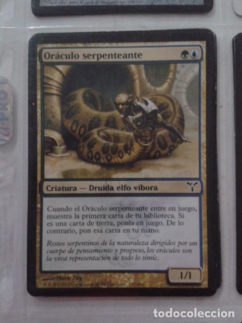 Juegos antiguos: Or&aacute;culo serpenteante. MAGIC THE GATHERING. MTG. - Foto 1