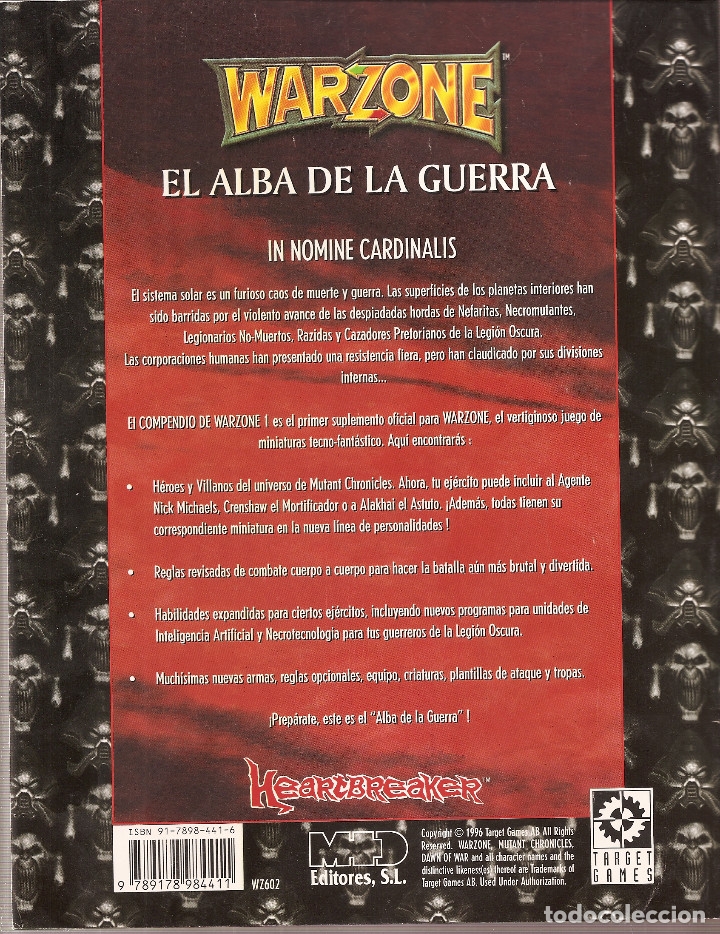 Juegos antiguos: ROL WARZONE : EL ALBA DE LA GUERRA - A ESTRENAR - Foto 2