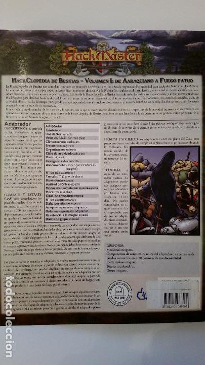 Juegos antiguos: HACKMASTER - HACKCLOPEDIA DE BESTIAS VOLUMEN 1 - DEVIR - Foto 3