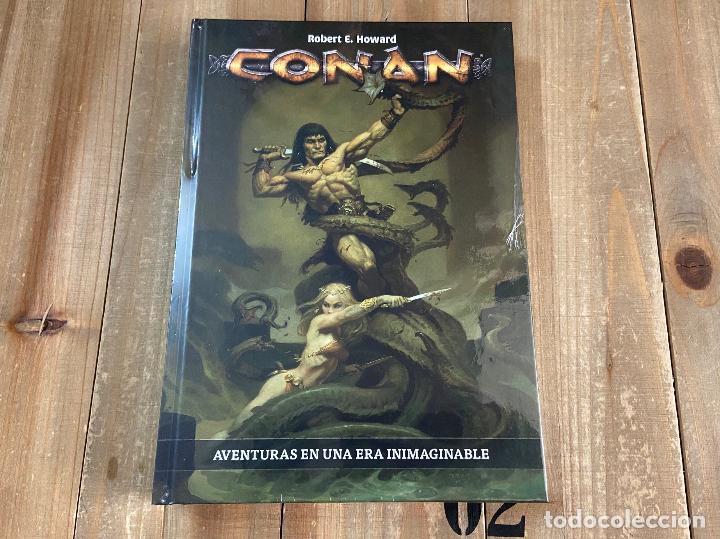 Juegos antiguos: CONAN - Libro B&aacute;sico - juego de rol - Holocubierta - Modiphius - Robert E. Howard - Foto 1