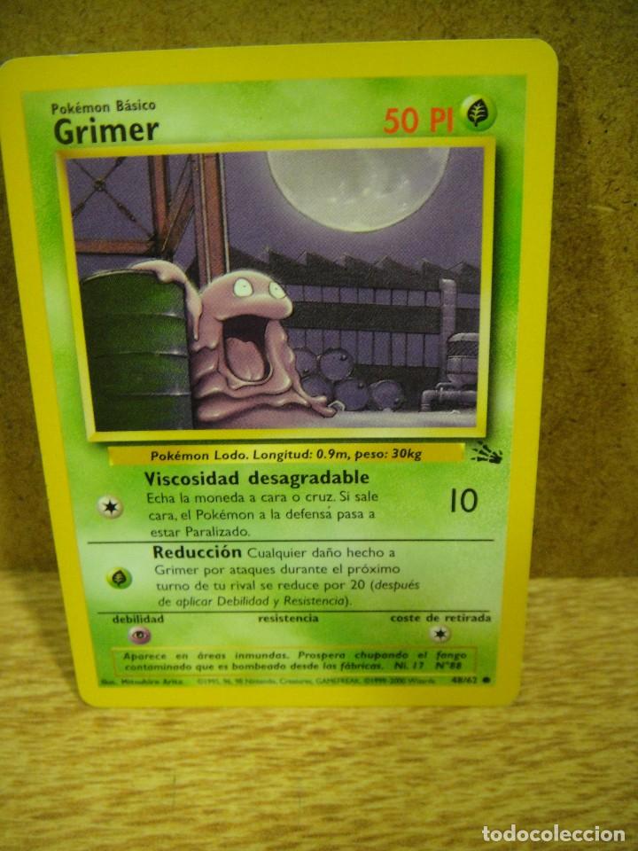 Juegos antiguos: carta pokemon basico a&ntilde;o 2000 - grimer - n&ordm; 48/62 - Foto 1