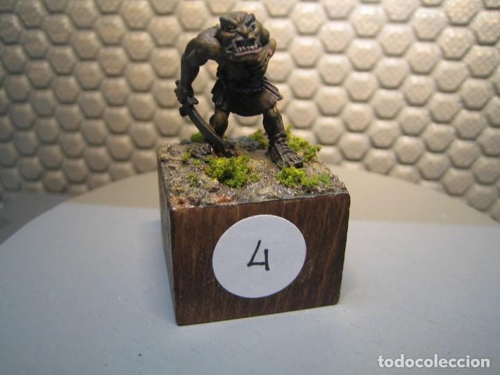 Jeux Anciens: FIGURA DE FANTASIA DE plomo modelo 4 - - pintado de calidad- - tama&ntilde;o peana cm. 3x3x2