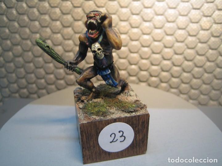 Jeux Anciens: FIGURA DE FANTASIA de plomo modelo 23 - pintado de calidad- - tama&ntilde;o peana cm. 3x3x2