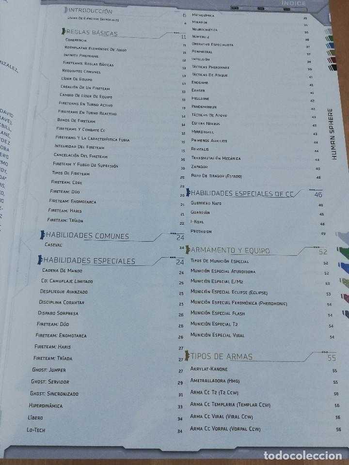 Juegos antiguos: CORVUS BELLI INFINITY. HUMAN SPHERE (LIBRO GU&Iacute;A + LIBRO DE REGLAS) - Foto 13