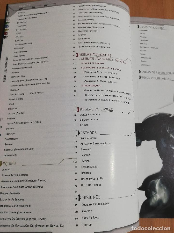 Juegos antiguos: CORVUS BELLI INFINITY. HUMAN SPHERE (LIBRO GU&Iacute;A + LIBRO DE REGLAS) - Foto 14