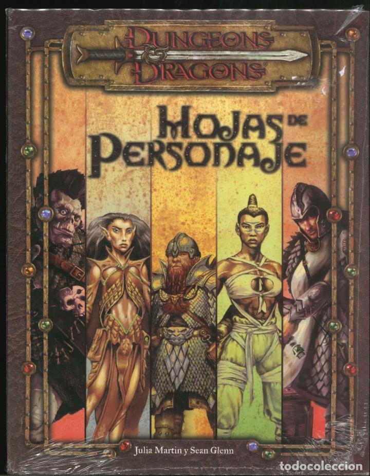 Juegos antiguos: HOJAS DE PERSONAJE DUNGEONS DRAGONS DEVIR - Foto 1
