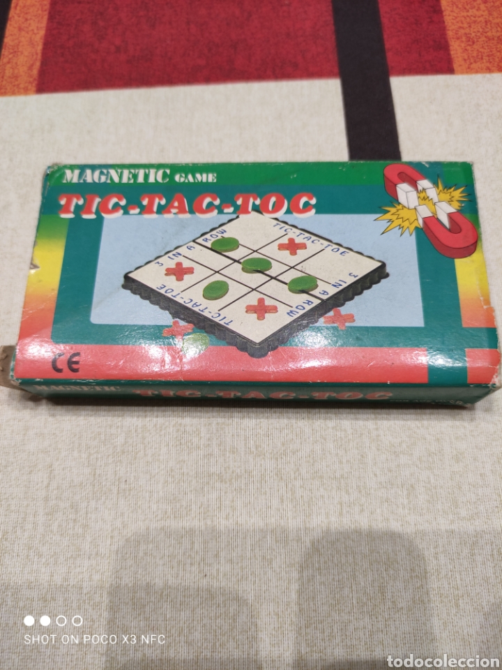 Juegos antiguos: Juego magn&eacute;tico antiguo 3 en raya. - Foto 1