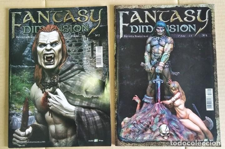 Juegos antiguos: Lote 2 Fantasy Dimensi&oacute;n, n&uacute;meros 1 y 2, excelentes - Foto 1