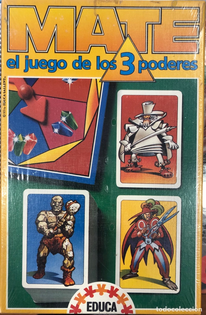 Juegos antiguos: Juego MATE de los 3 poderes - Foto 1