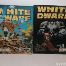 Juegos Antiguos: LOTE WHITE DWARF REVISTAS EL SEÑOR DE LOS ANILLOS N 116 Y 78 EDIT. GAME WORKSHOP