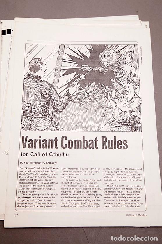 Juegos antiguos: LA LLAMADA DE CTHULHU - VARIANTE DE NORMAS DE COMBATE - Foto 1