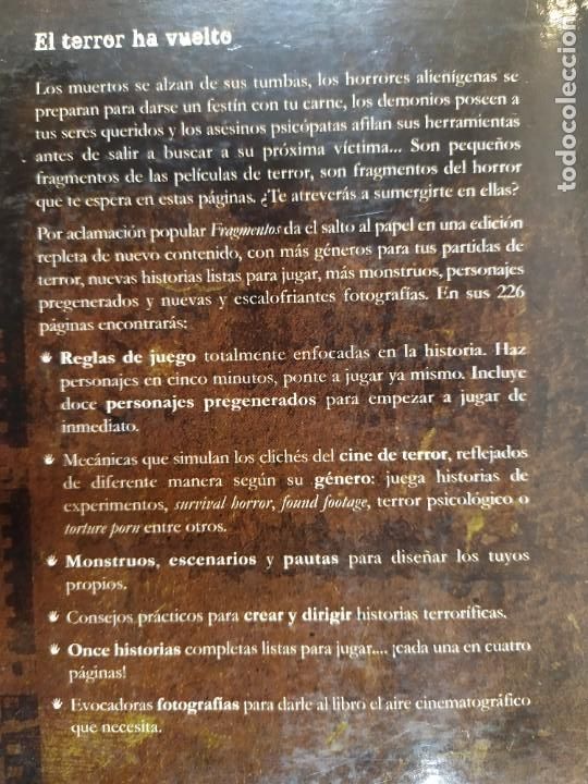 Juegos antiguos: FRAGMENTOS. DIRECTORS CUT / NOSOLOROL EDICIONES 2012 - Foto 7