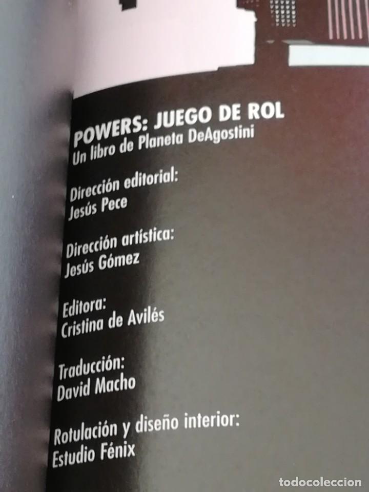Juegos antiguos: LIBRO JUEGO DE ROL POWERS - BRIAN MICHAEL BENIDS - PLANETA DE AGOSTINI - Foto 7