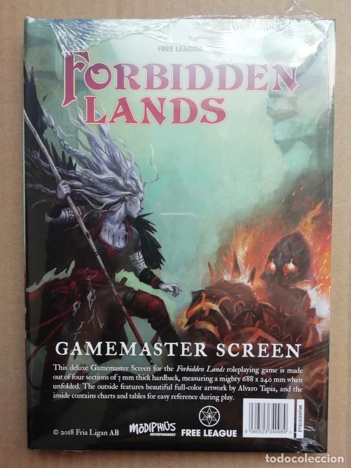 Juegos antiguos: FORBIDDEN LANDS GAMEMASTER SCREEN - PRECINTADA - Foto 1