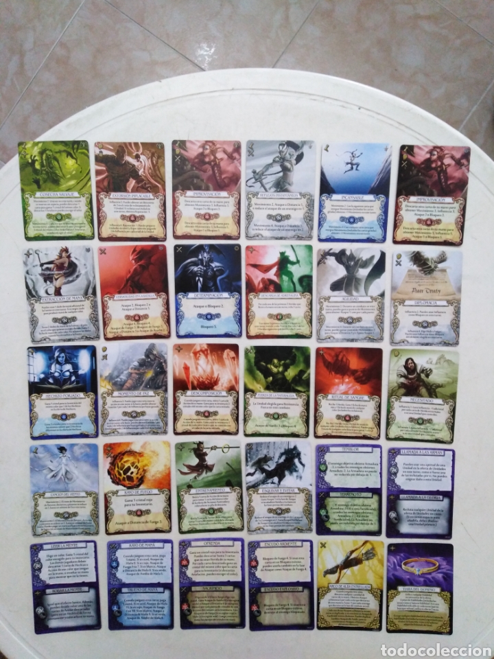 Juegos antiguos: Lote de 281 cartas de MAGE KNIGHT - Foto 4