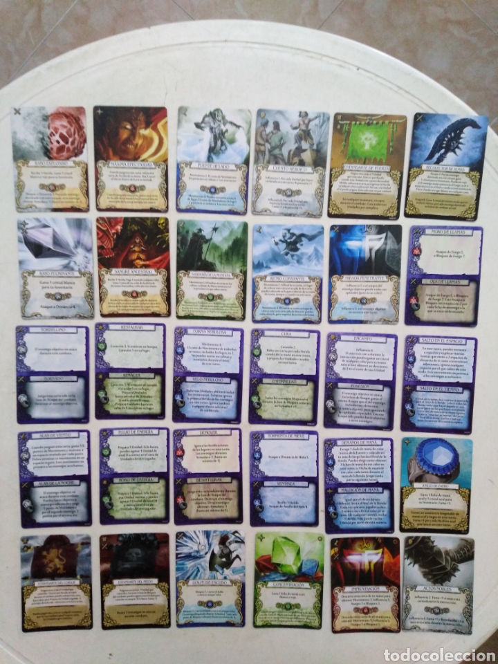 Juegos antiguos: Lote de 281 cartas de MAGE KNIGHT - Foto 6