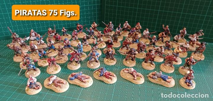 Juegos antiguos: FOUNDRY 28mm : 86 Figuras PIRATAS - Foto 1