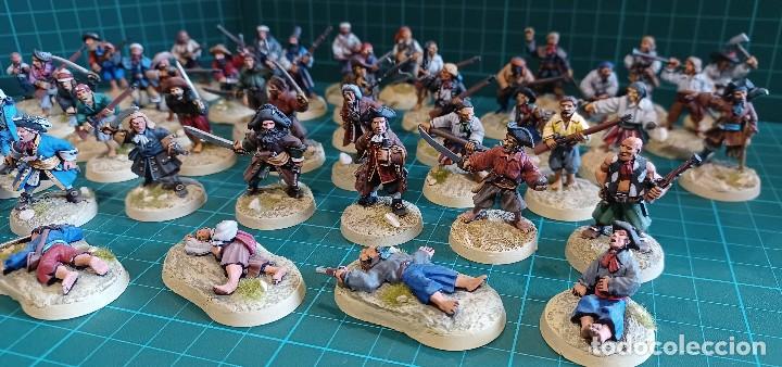 Juegos antiguos: FOUNDRY 28mm : 86 Figuras PIRATAS - Foto 9