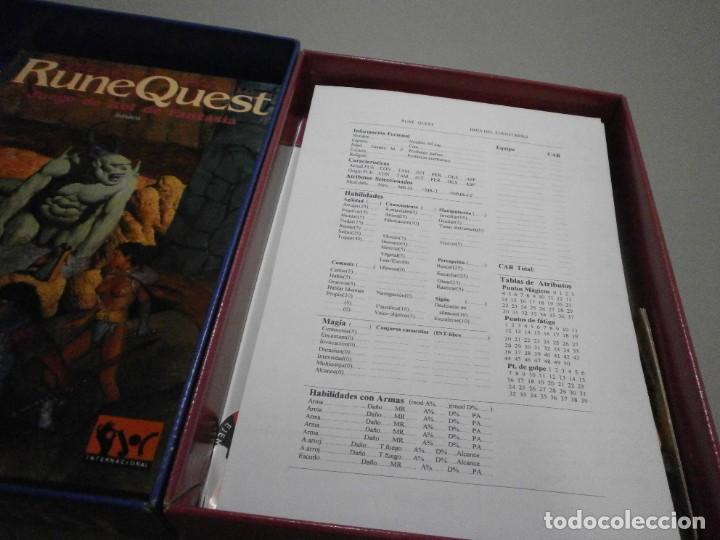 Juegos Antiguos: internacional rune quest juego de rol de fantasia basico completo - Foto 7 - 289803893