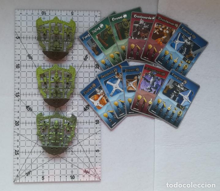 Juegos antiguos: Plasma Dragons - Cartas y dos figuras - Mega Bloks - Foto 1