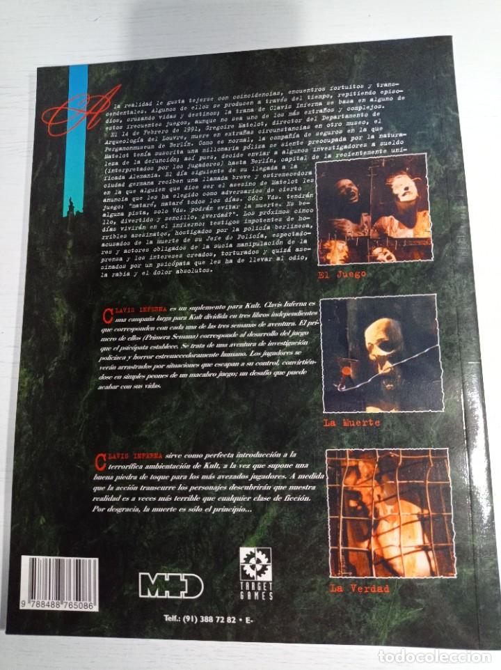 Juegos antiguos: KULT CLAVIS INFERNA, ROL , EDITORIAL M+D, NUEVO. - Foto 2