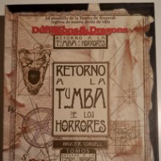 Juegos Antiguos: RETORNO A LA TUMBA DE LOS HORRORES - ADVANCED DUNGEONS & DRAGONS. Lote 323456258