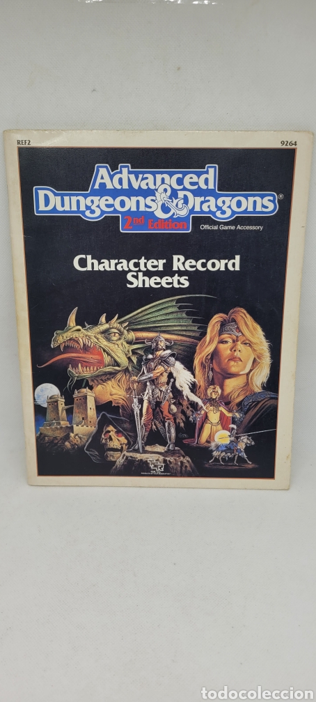 Juegos antiguos: LIBRO ROL ADVANCED DUNGEONS & DRAGONS. CHARACTER RECORD SHEET. - Foto 1