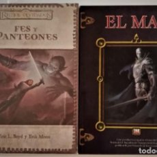 Juegos Antiguos: REINOS OLVIDADOS. FES Y PANTEONES (PRECINTADO) + EL MAL. D20 SYSTEM. DUNGEONS & DRAGONS.. Lote 335551258