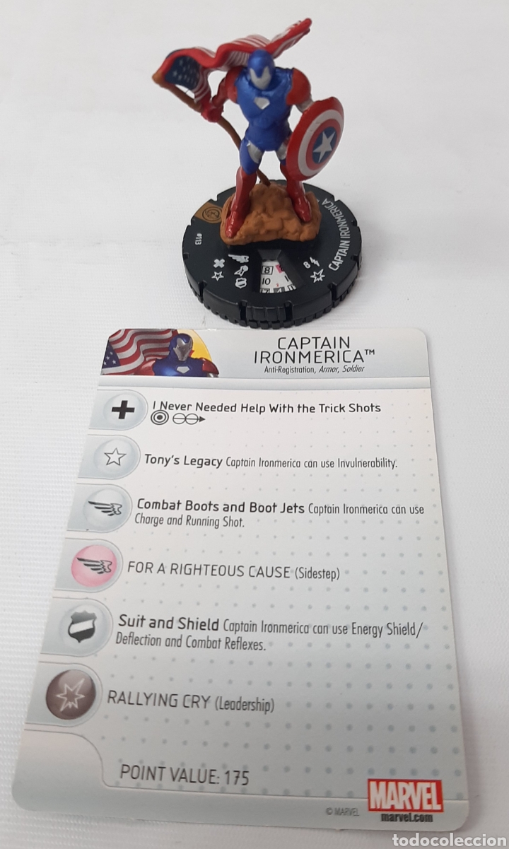 Juegos antiguos: Heroclix n&deg; 113 captain ironmerica - Foto 1