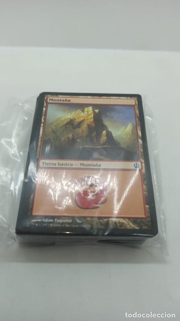 Juegos antiguos: Lote cartas Magic con fundas rojo verde - Foto 2