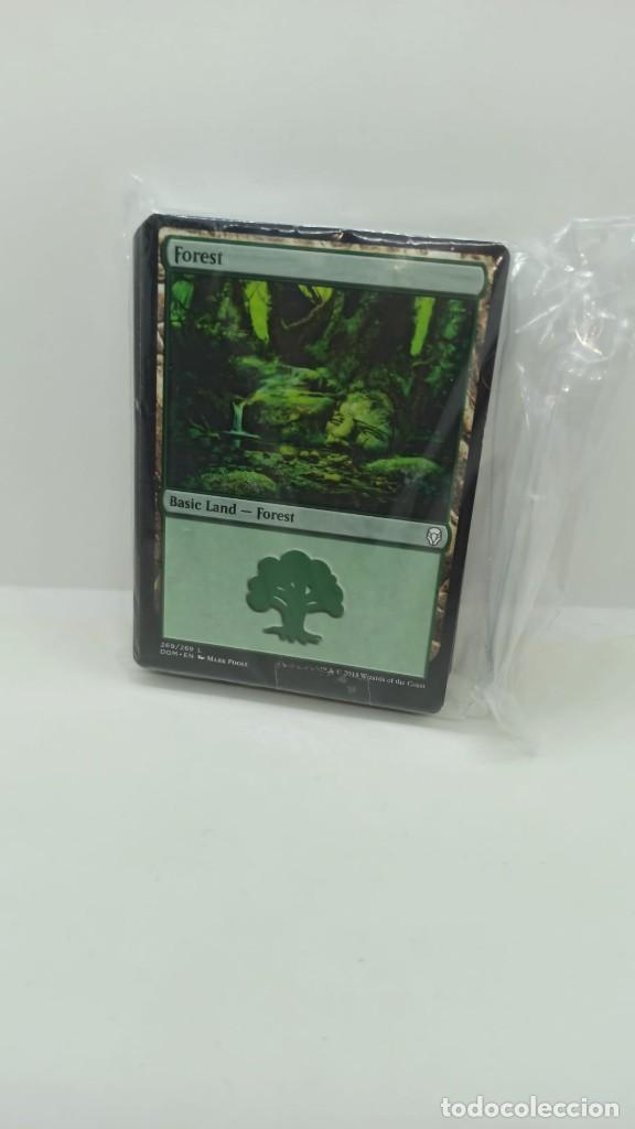 Juegos antiguos: Lote cartas Magic con fundas verde azul - Foto 2