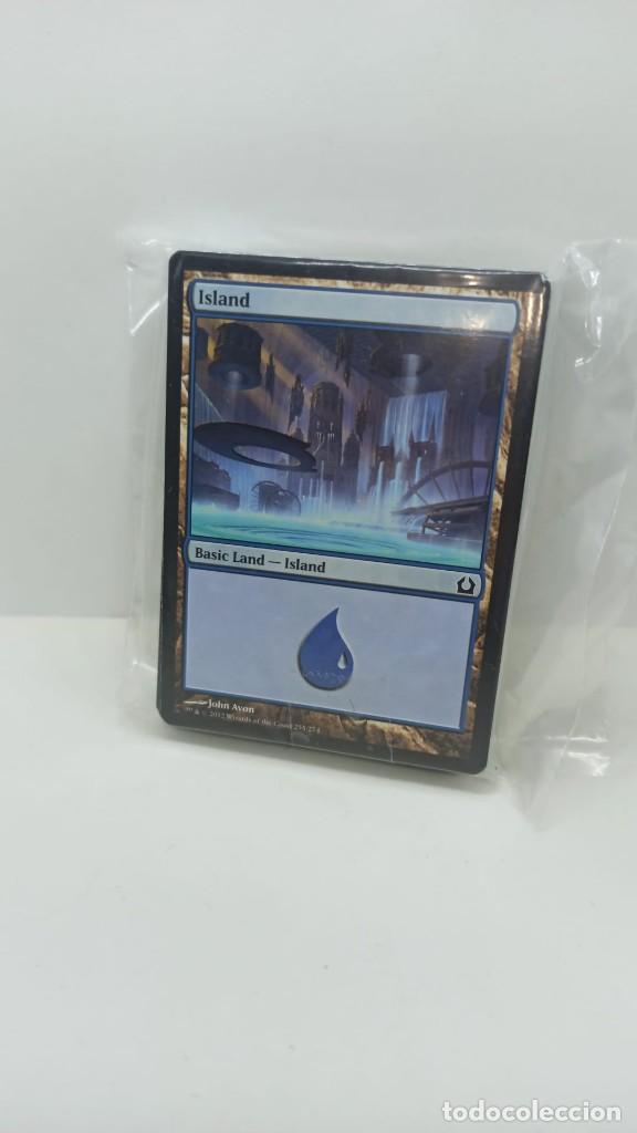 Juegos antiguos: Lote cartas Magic con fundas azul azul - Foto 3