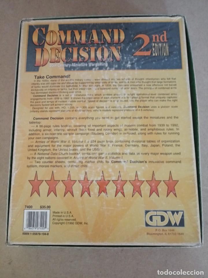 Juegos antiguos: Wargame Command Decision - Reglamento para combate con figuras de la SGM de GDW - Foto 2