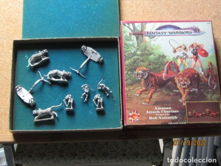 Juegos antiguos: FANTASY WARRIORS AMAZON ATTACK CHARIOTS falta uno de los animales - Foto 3