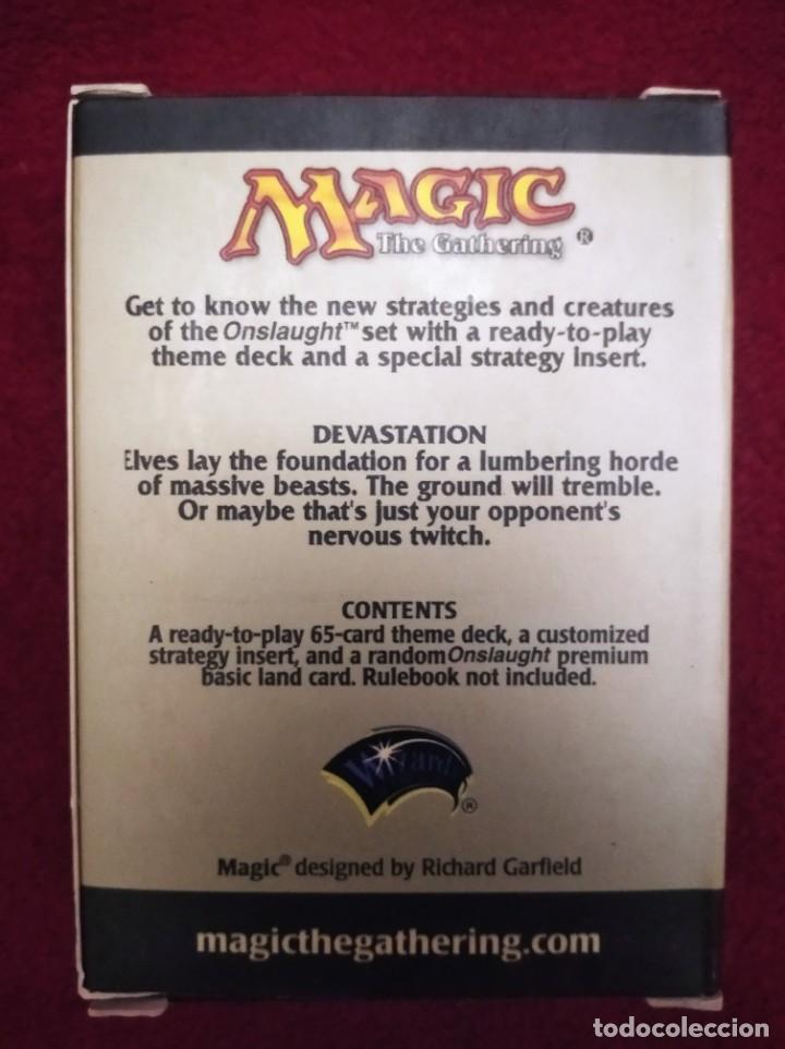 Juegos antiguos: MAGIC THE GATHERING - ONSLAUGHT - DEVASTATION DECK - EXPERT - EN INGLES - NUEVO - Foto 2