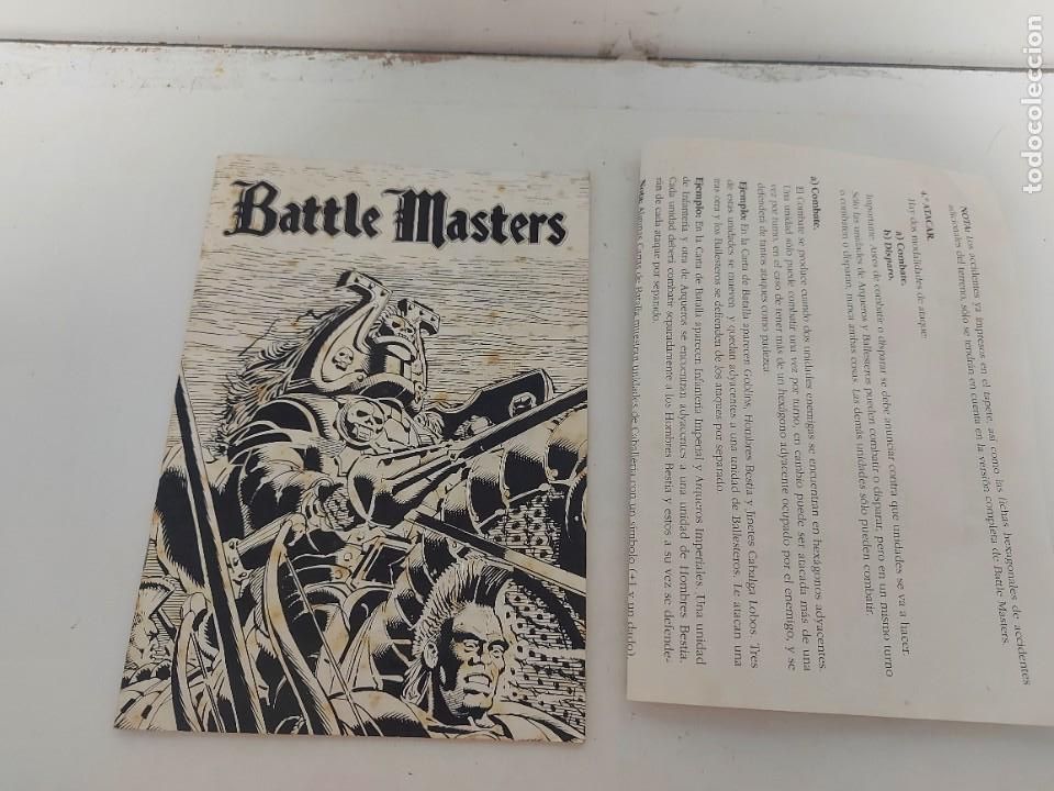 Juegos antiguos: BATTLE MASTERS JUEGO DE MB - LIBRO DE INSTRUCCONES E INSTRUCCIONES SIMPLIFICADAS - Foto 1
