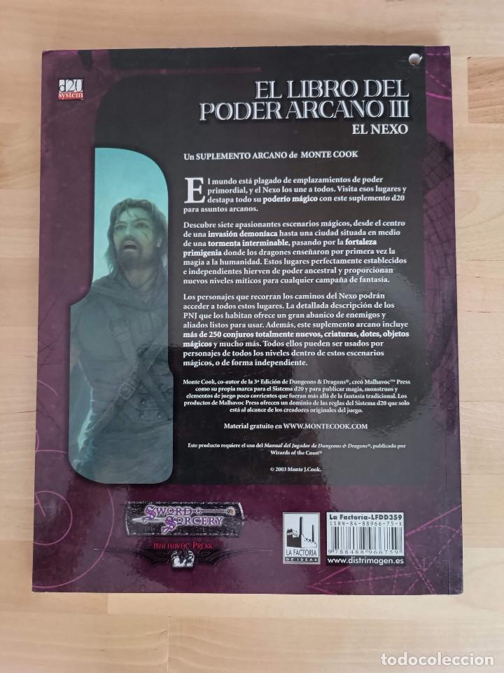 Juegos antiguos: El Libro del Poder Arcano III. El Nexo.-Suplemento Arcano de Monte Cook- - Foto 5
